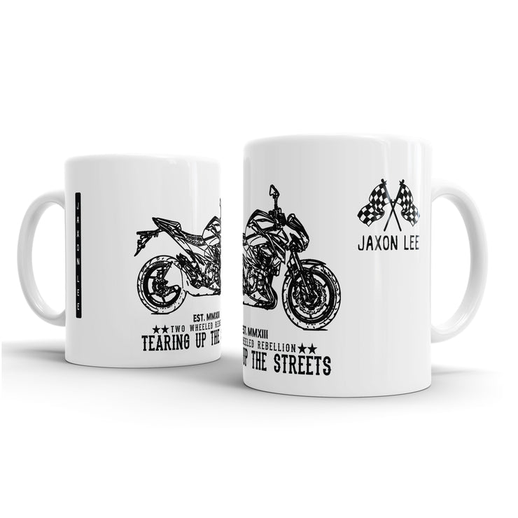 JL Illustration For A Kawasaki Z800 Motorbike Fan – Gift Mug