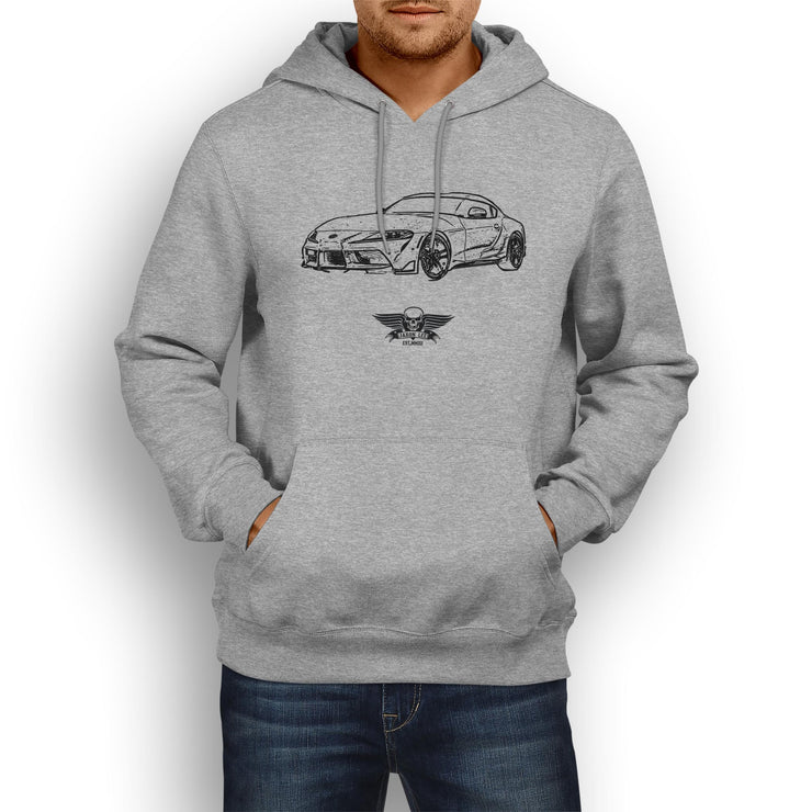 Jaxon Lee Illustration For A Toyota Supra Motorcar Fan Hoodie