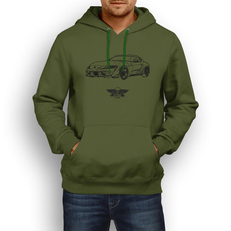 Jaxon Lee Illustration For A Toyota Supra Motorcar Fan Hoodie