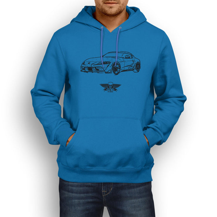 Jaxon Lee Illustration For A Toyota Supra Motorcar Fan Hoodie