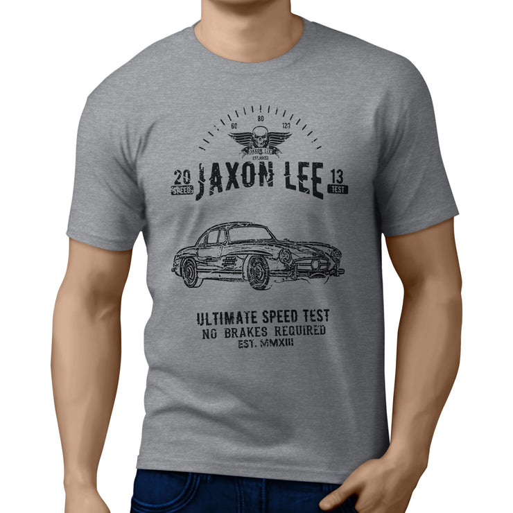 JL Speed Illustration for a Mercedes Benz 300SL Gullwing fan T-shirt