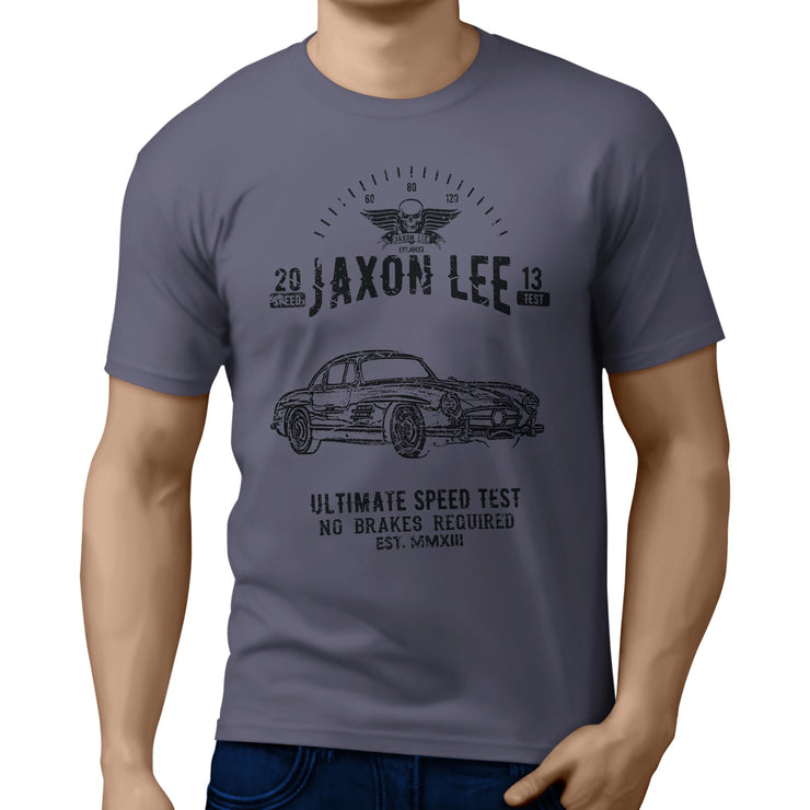 JL Speed Illustration for a Mercedes Benz 300SL Gullwing fan T-shirt