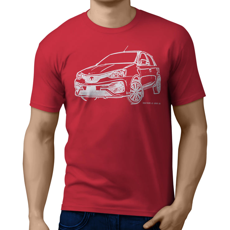 JL Illustration For A Toyota Eitos Liva Motorcar Fan T-shirt