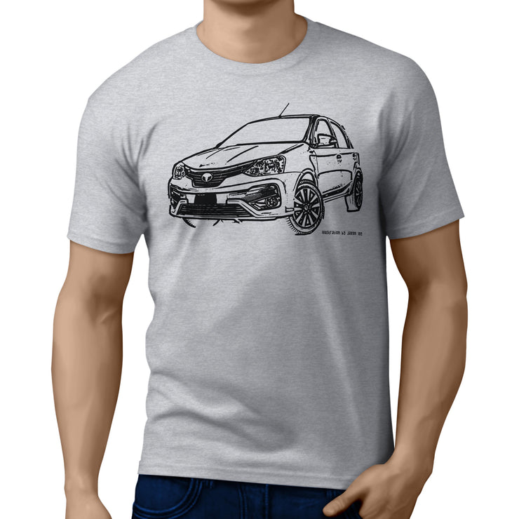 JL Illustration For A Toyota Eitos Liva Motorcar Fan T-shirt