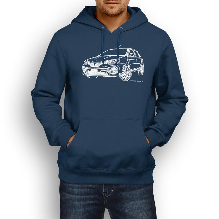 JL Illustration For A Toyota Eitos Liva Motorcar Fan Hoodie