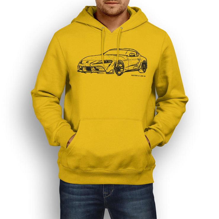 JL Illustration For A Toyota Supra Motorcar Fan Hoodie