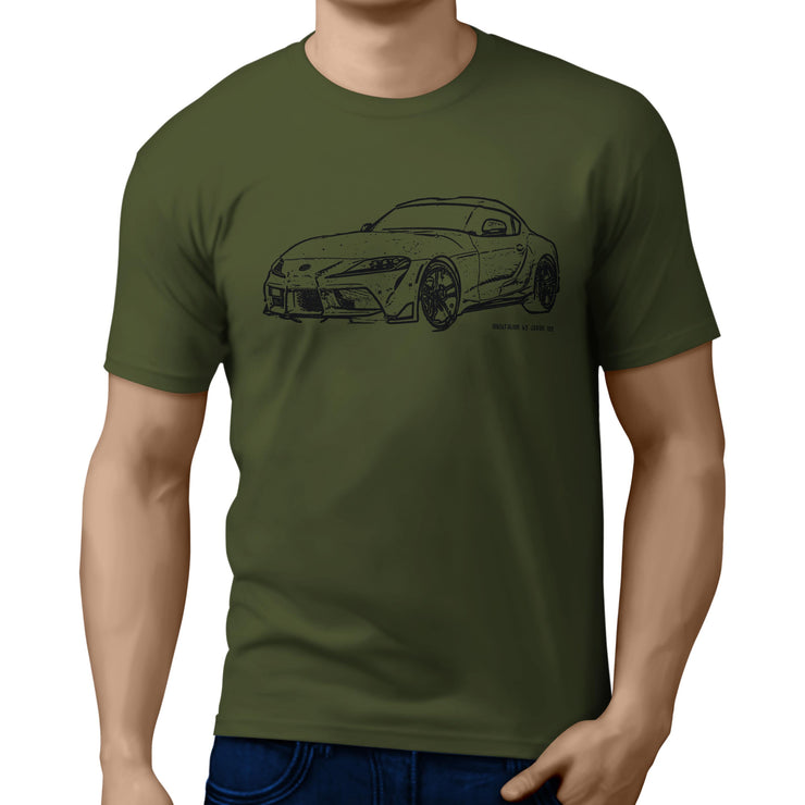 JL Illustration For A Toyota Supra Motorcar Fan T-shirt