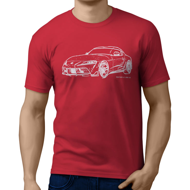 JL Illustration For A Toyota Supra Motorcar Fan T-shirt