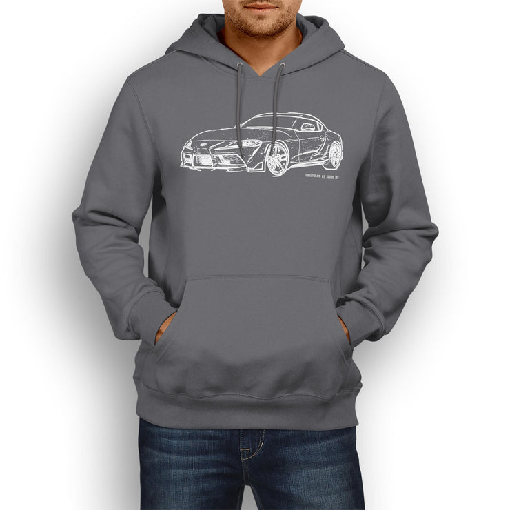 JL Illustration For A Toyota Supra Motorcar Fan Hoodie