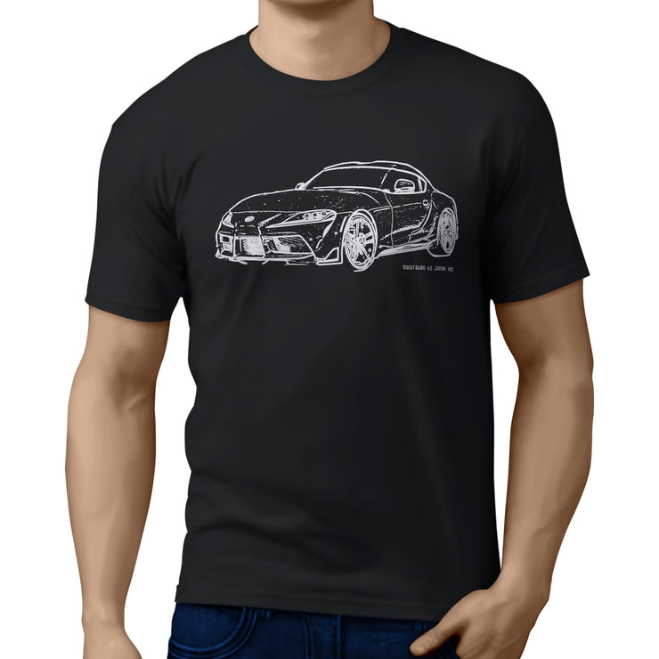 JL Illustration For A Toyota Supra Motorcar Fan T-shirt