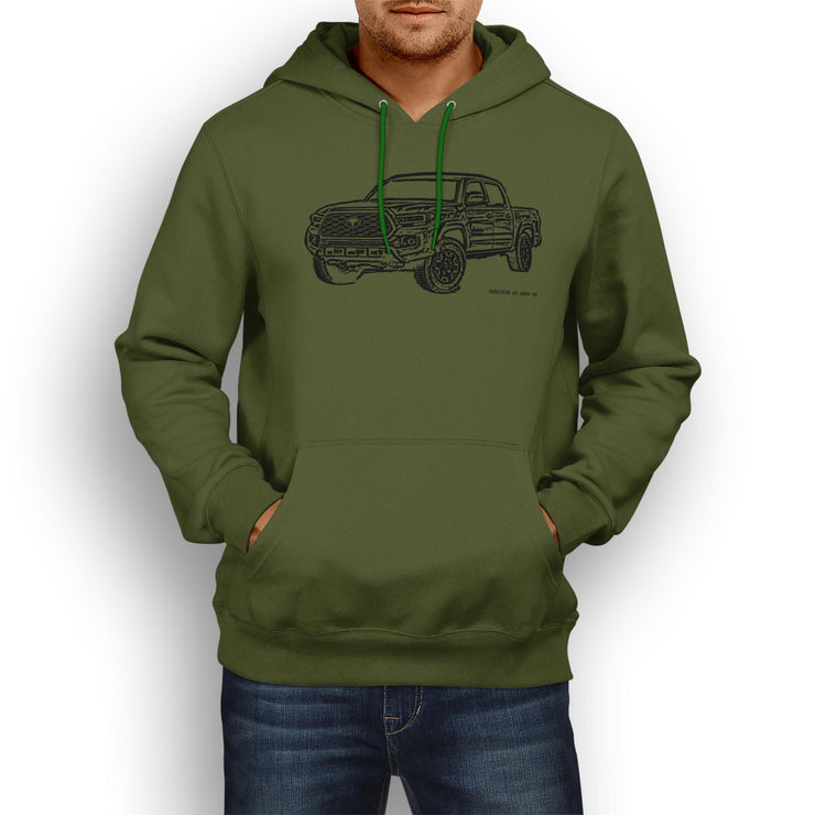 JL Illustration For A Toyota Tacoma Motorcar Fan Hoodie