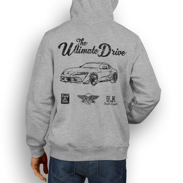 JL Ultimate Illustration For A Toyota Supra Motorcar Fan Hoodie