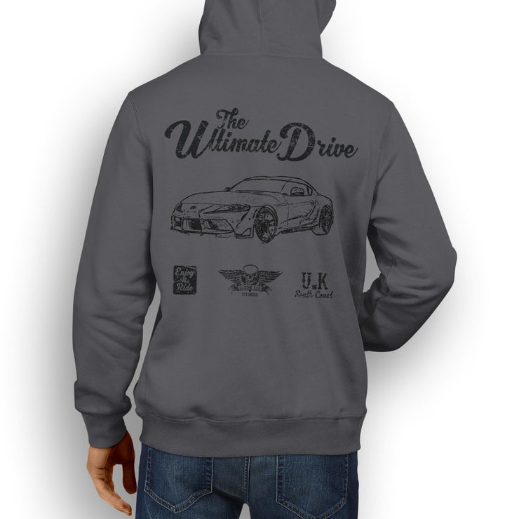 JL Ultimate Illustration For A Toyota Supra Motorcar Fan Hoodie