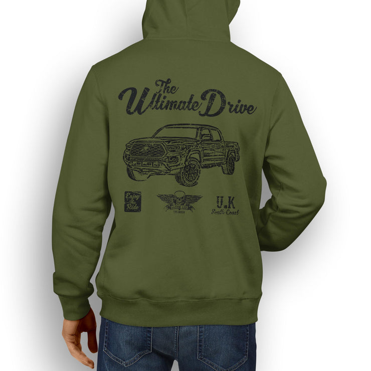 JL Ultimate Illustration For A Toyota Tacoma Motorcar Fan Hoodie