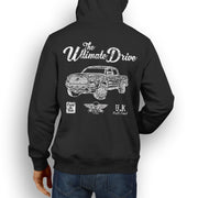 JL Ultimate Illustration For A Toyota Tacoma Motorcar Fan Hoodie