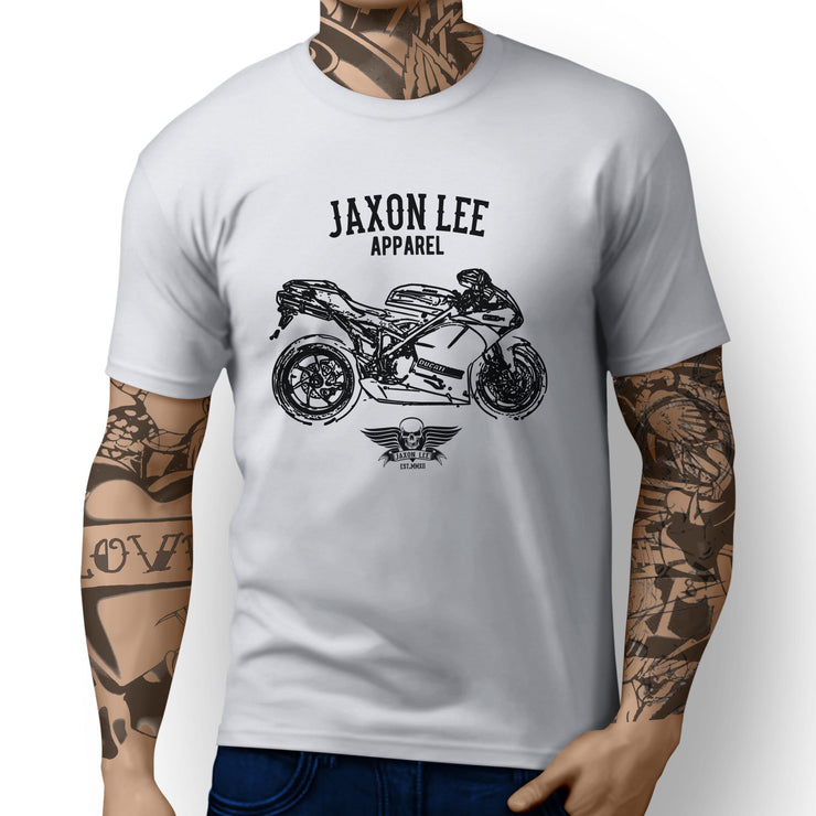 Jaxon Lee Illustration For A Ducati 1198R Corse Special Edition Motorbike Fan T-