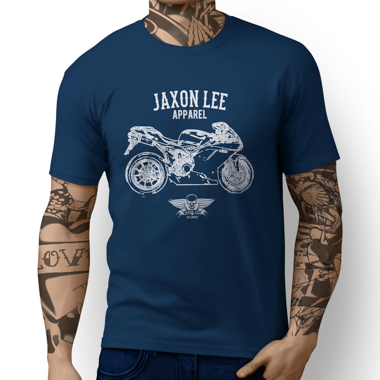 Jaxon Lee Illustration For A Ducati 1198 Motorbike Fan T-shirt
