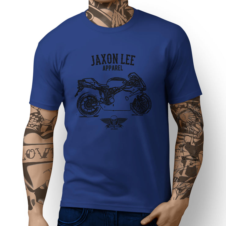 Jaxon Lee Illustration For A Ducati 749R Motorbike Fan T-shirt