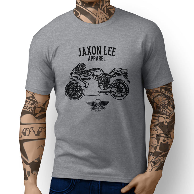 Jaxon Lee Illustration For A Ducati 749S Motorbike Fan T-shirt
