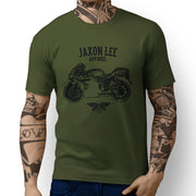 Jaxon Lee Illustration For A Ducati 749 Motorbike Fan T-shirt