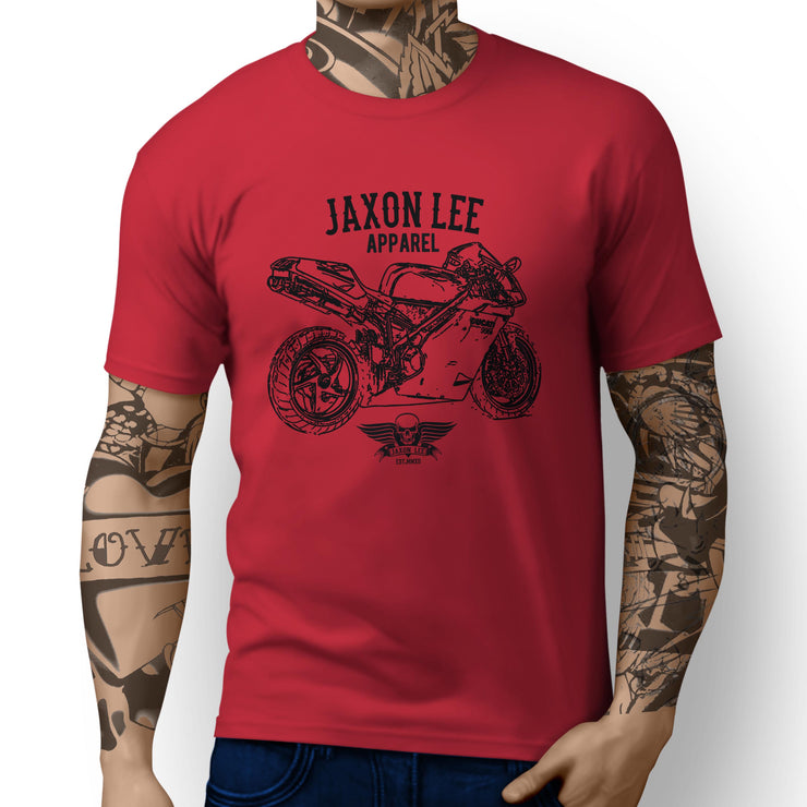 Jaxon Lee Illustration For A Ducati 996R Motorbike Fan T-shirt