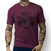 Jaxon Lee Illustration For A Ducati 996R Motorbike Fan T-shirt