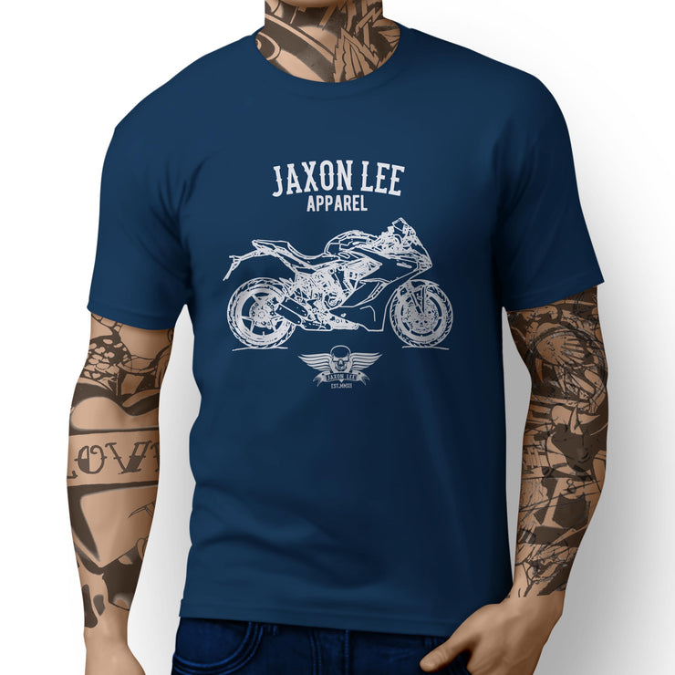 Jaxon Lee Illustration For A Ducati SuperSport Motorbike Fan T-shirt
