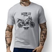 Jaxon Lee Illustration For A Kawasaki Versys X300 Motorbike Fan T-shirt