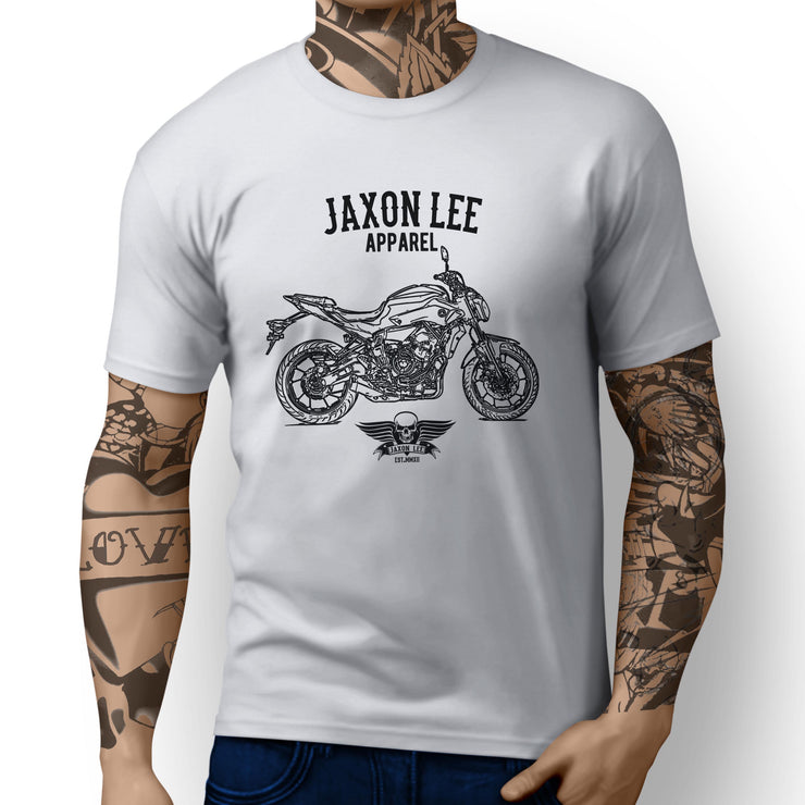 Jaxon Lee Illustration For A Yamaha MT07 Motorbike Fan T-shirt