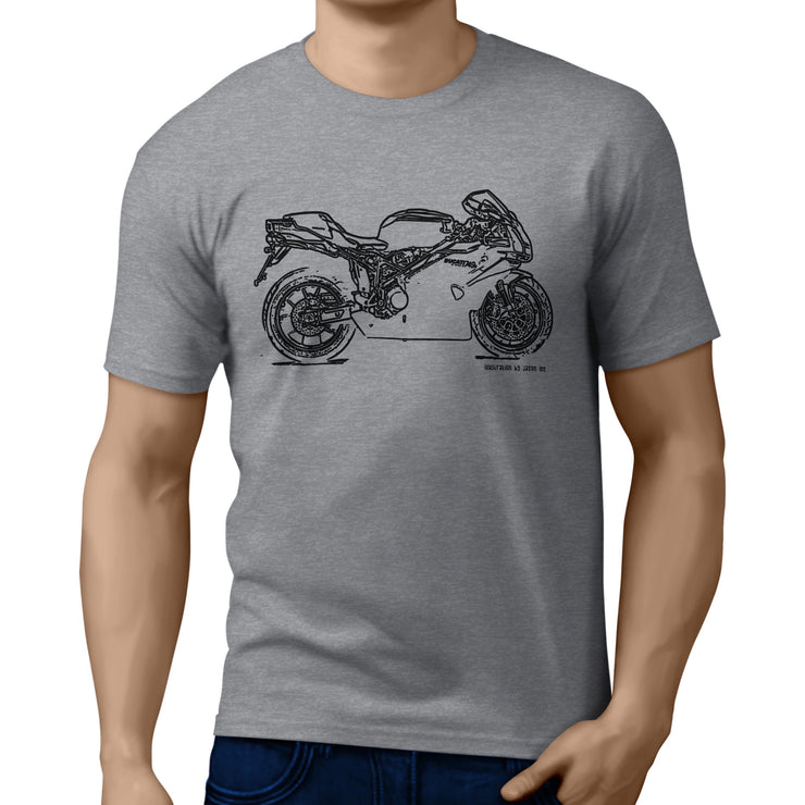 JL Illustration For A Ducati 749R Motorbike Fan T-shirt
