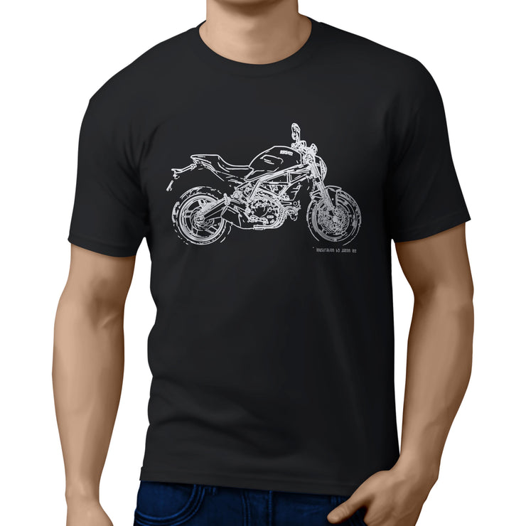 JL Illustration For A Ducati Monster 797 Motorbike Fan T-shirt