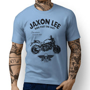 JL Ride Illustration For A Ducati Monster 821 STRIPE Motorbike Fan T-shirt