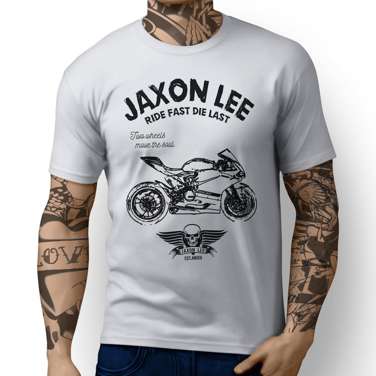 JL Ride Illustration For A Ducati Panigale R Motorbike Fan T-shirt
