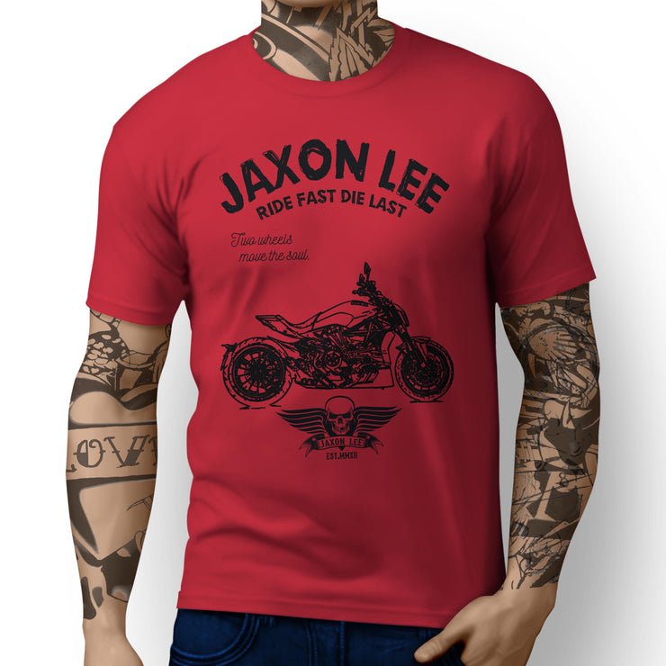 JL Ride Illustration For A Ducati XDiavel Motorbike Fan T-shirt