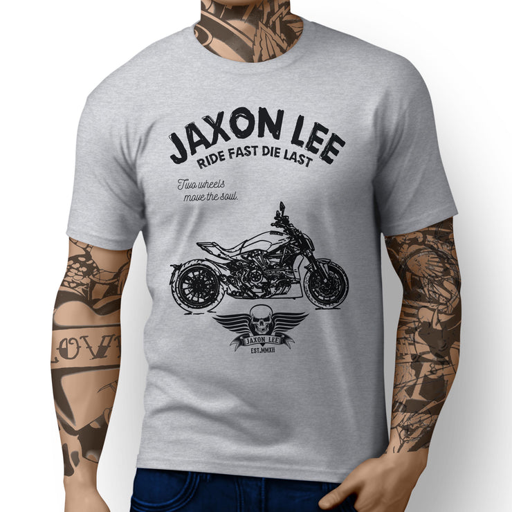 JL Ride Illustration For A Ducati XDiavel Motorbike Fan T-shirt