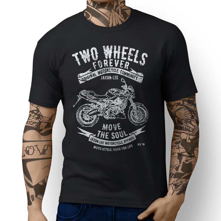 JL Soul Illustration for a Aprilia Shiver 750 Motorbike fan T-shirt - Jaxon lee