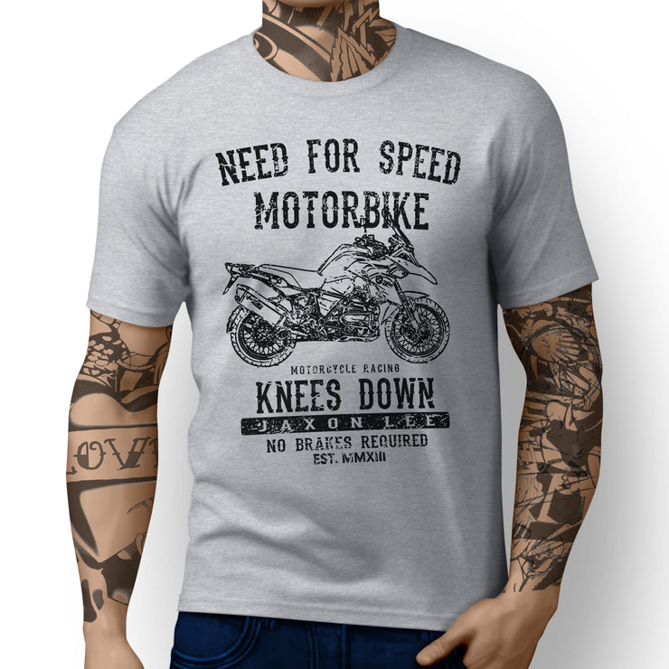 JL* Speed Illustration For A BMW R1200GS Adventure 2013 Motorbike Fan T-shirt