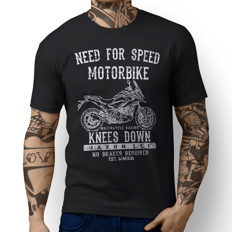 JL Speed Illustration For A Honda NC700X DCT Motorbike Fan T-shirt