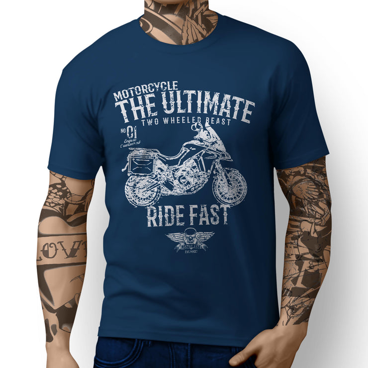 JL Ultimate Illustration For A Ducati Multistrada 1200 Enduro Motorbike Fan T-sh