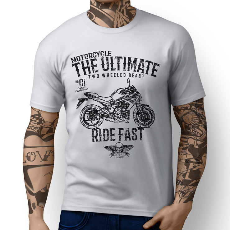 JL Ultimate Illustration For A Kawasaki ER6N Motorbike Fan T-shirt