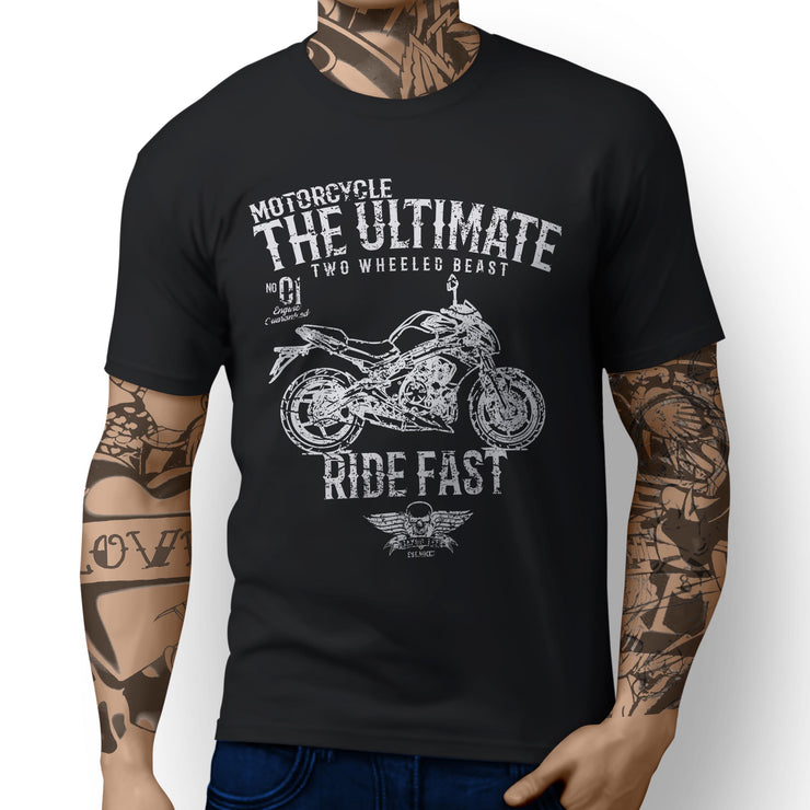 JL Ultimate Illustration For A Kawasaki ER6N Motorbike Fan T-shirt