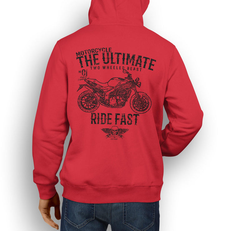 JL Ultimate Illustration For A Triumph Speed Triple Motorbike Fan Hoodie