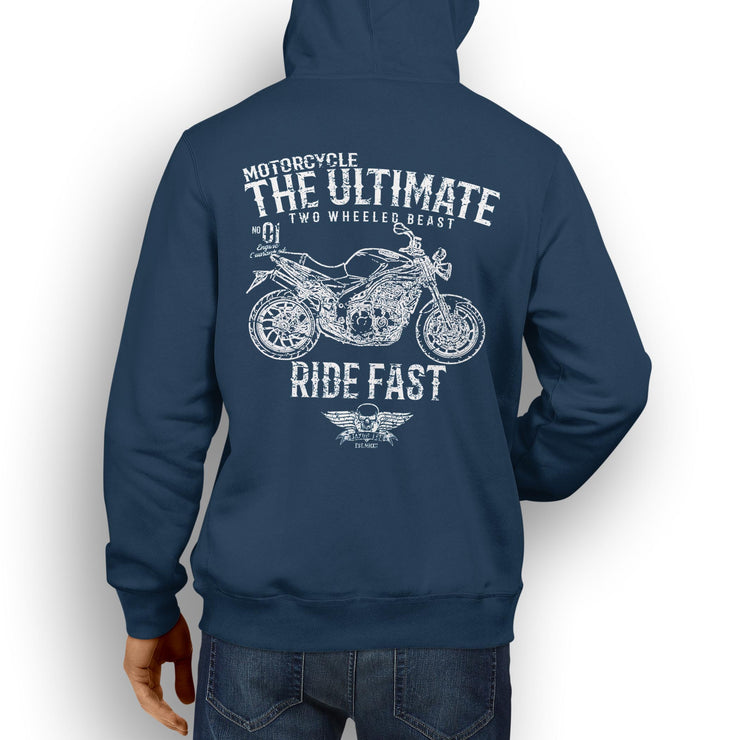 JL Ultimate Illustration For A Triumph Speed Triple Motorbike Fan Hoodie