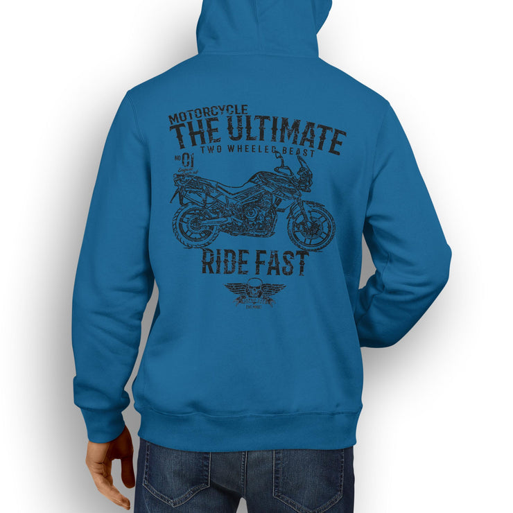 JL Ultimate Illustration For A Triumph Tiger 800 XRT Motorbike Fan Hoodie