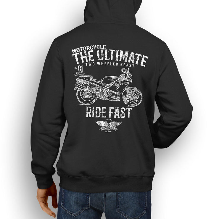 JL Ultimate Illustration For A Yamaha RD500 YPVS LC Motorbike Fan Hoodie