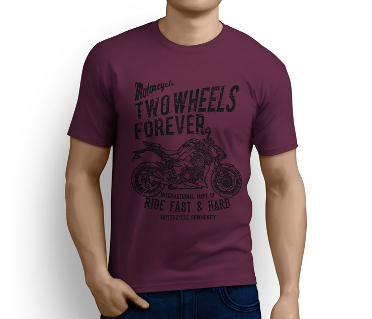 RH Illustration For A Kawasaki Z1000 2017 Motorbike Fan T-shirt - Jaxon lee