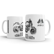 JL Illustration For A Ducati Monster 1100 EVO Motorbike Fan – Gift Mug