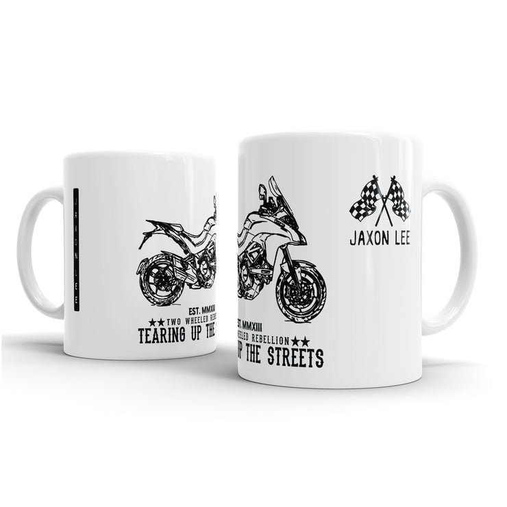 JL Illustration For A Ducati Multistrada 1200 Motorbike Fan – Gift Mug