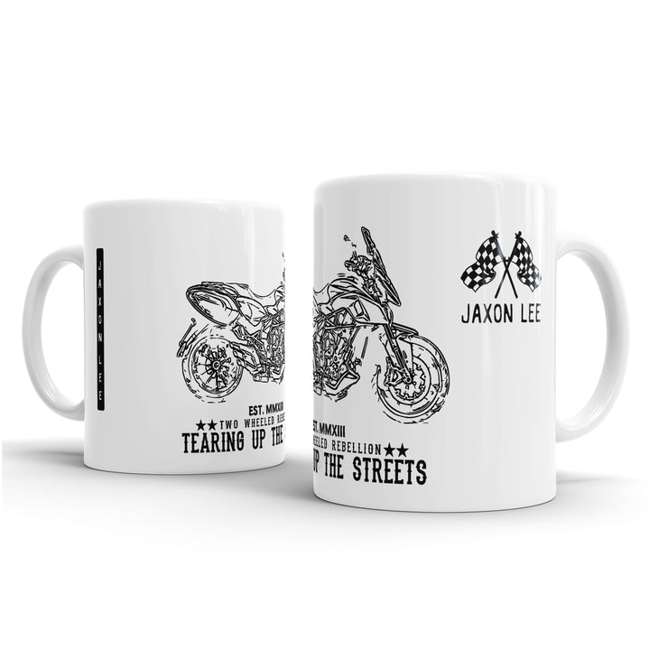 JL Illustration For A MV Agusta Stradale 800 Motorbike Fan – Gift Mug