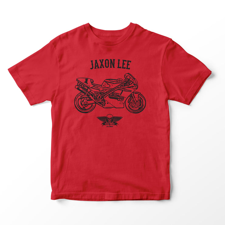 JL Basic Illustration for a Ducati Superbike 888 Motorbike fan T-shirt